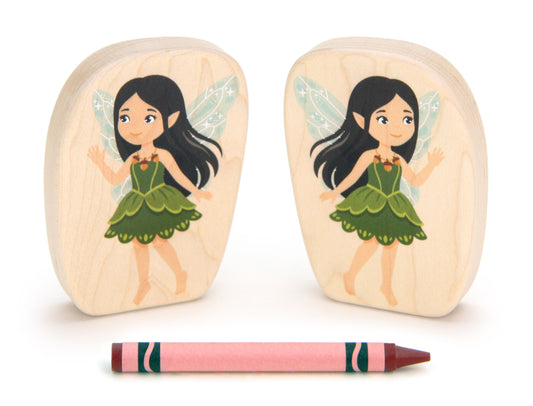 LIMITED! Autumn Acorn Fairy - 3.25" Double-sided 1:24 Scale Maple Figure