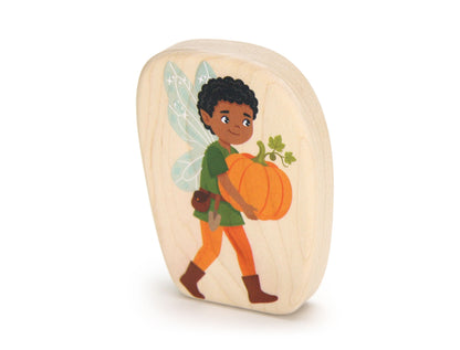 LIMITED! Autumn Pumpkin Fairy - 3.25" Double-sided 1:24 Scale Maple Figure