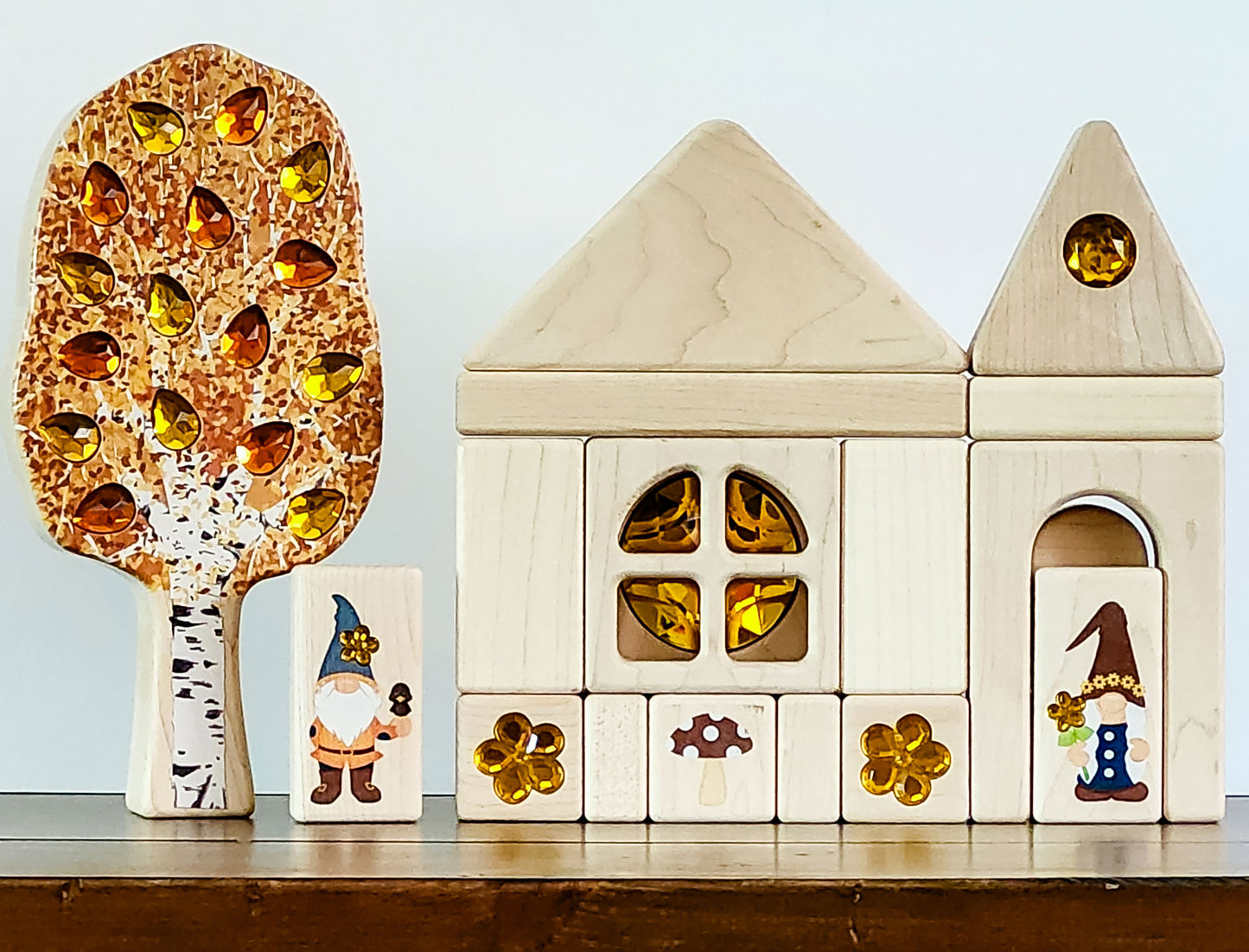 LIMITED! Autumn Birch Tree Maple Building Block