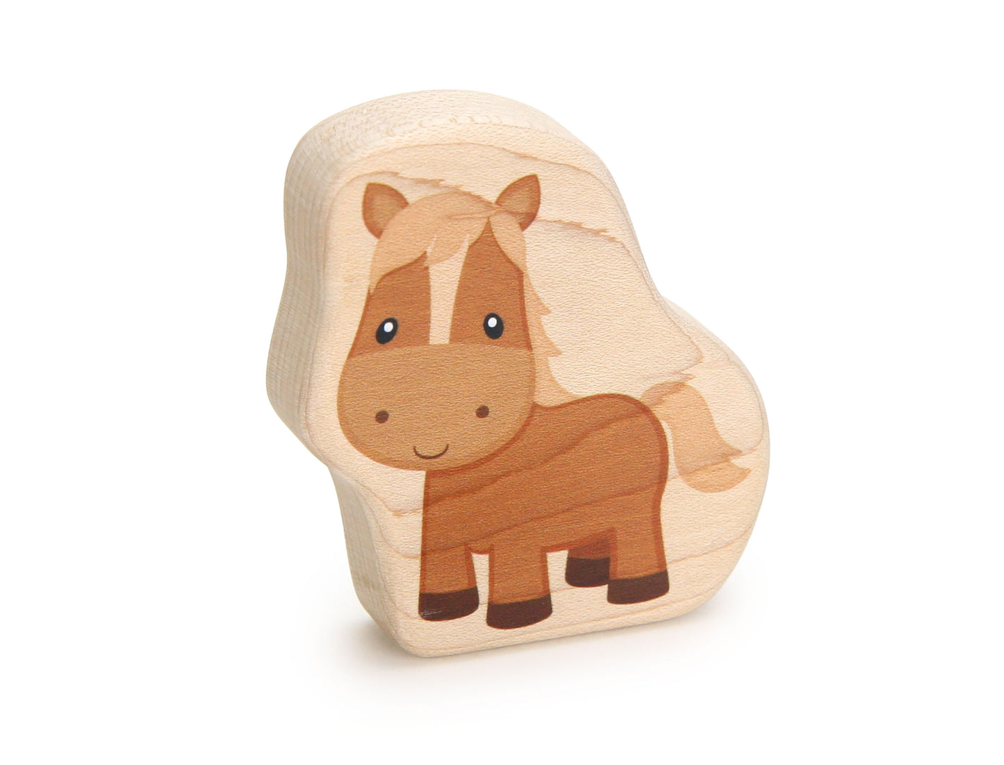 Brown Horse - 2.75" Double-sided 1:24 Scale Maple Figure