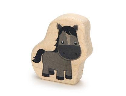 Gray Horse - 2.75" Double-sided 1:24 Scale Maple Figure