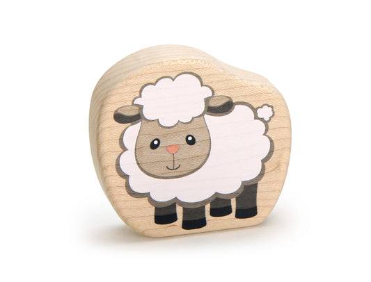 White Sheep - 2.75" Double-sided 1:24 Scale Maple Figure