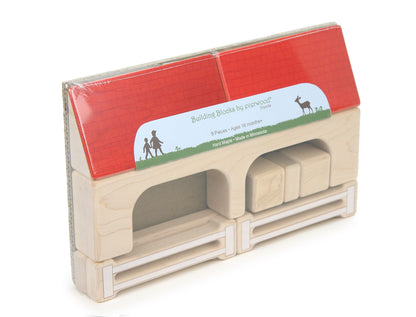 Farm Shed Maple Building Block Set