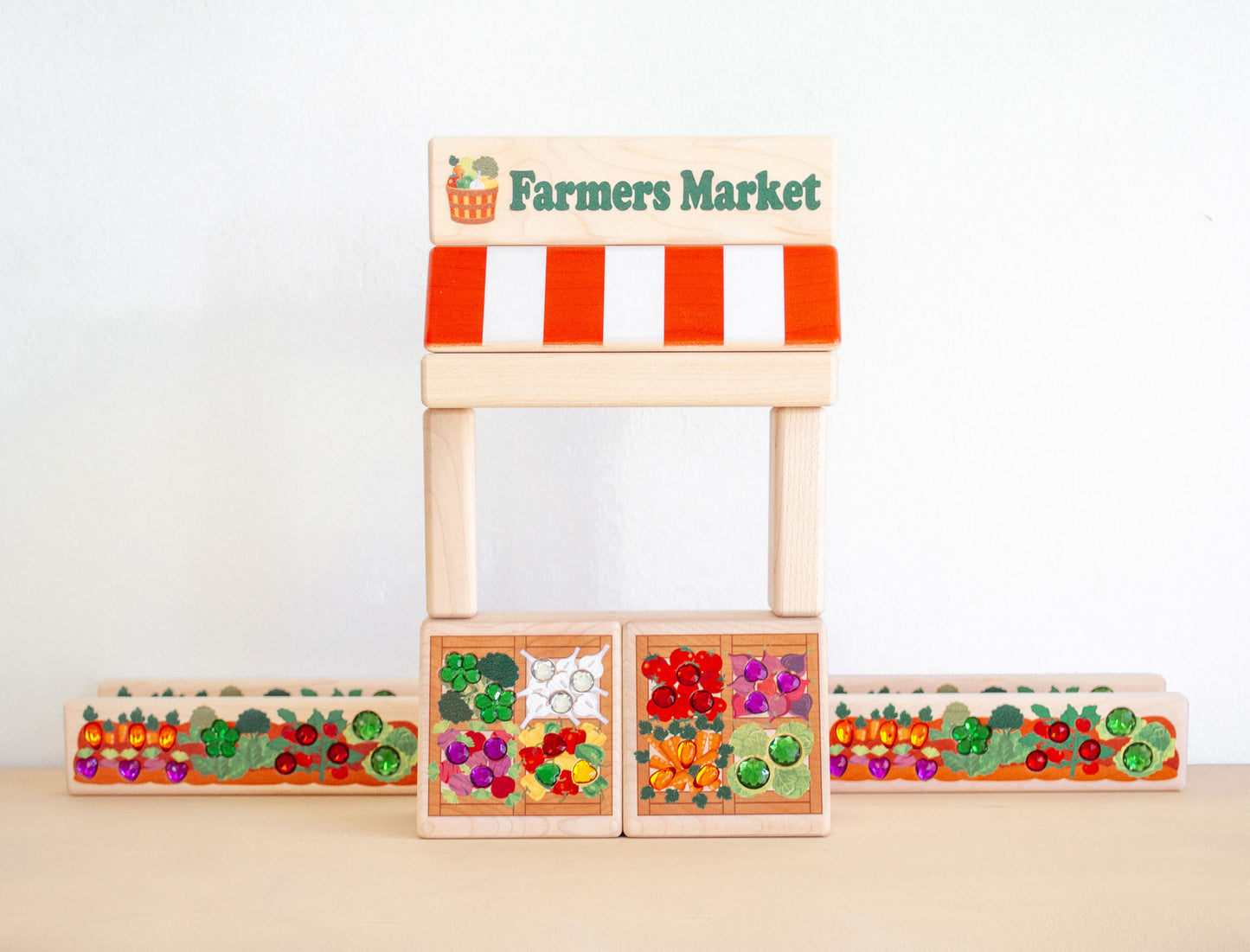LIMITED! Farmers Market Maple Building Block Set