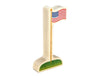 LIMITED! American Flag Pole Maple Building Block