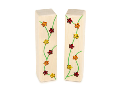 LIMITED! Autumn Flower Pillars 2 pc. Gem Block Set