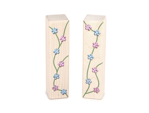 LIMITED! Flower Pillars 2 pc. Gem Block Set