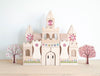 LIMITED! 2-pack Pink Flower Castle Tower Building Block