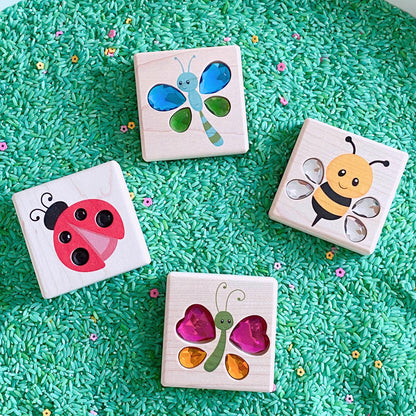 LIMITED! Flying Bug Friends 4 pc. Gem Block Set