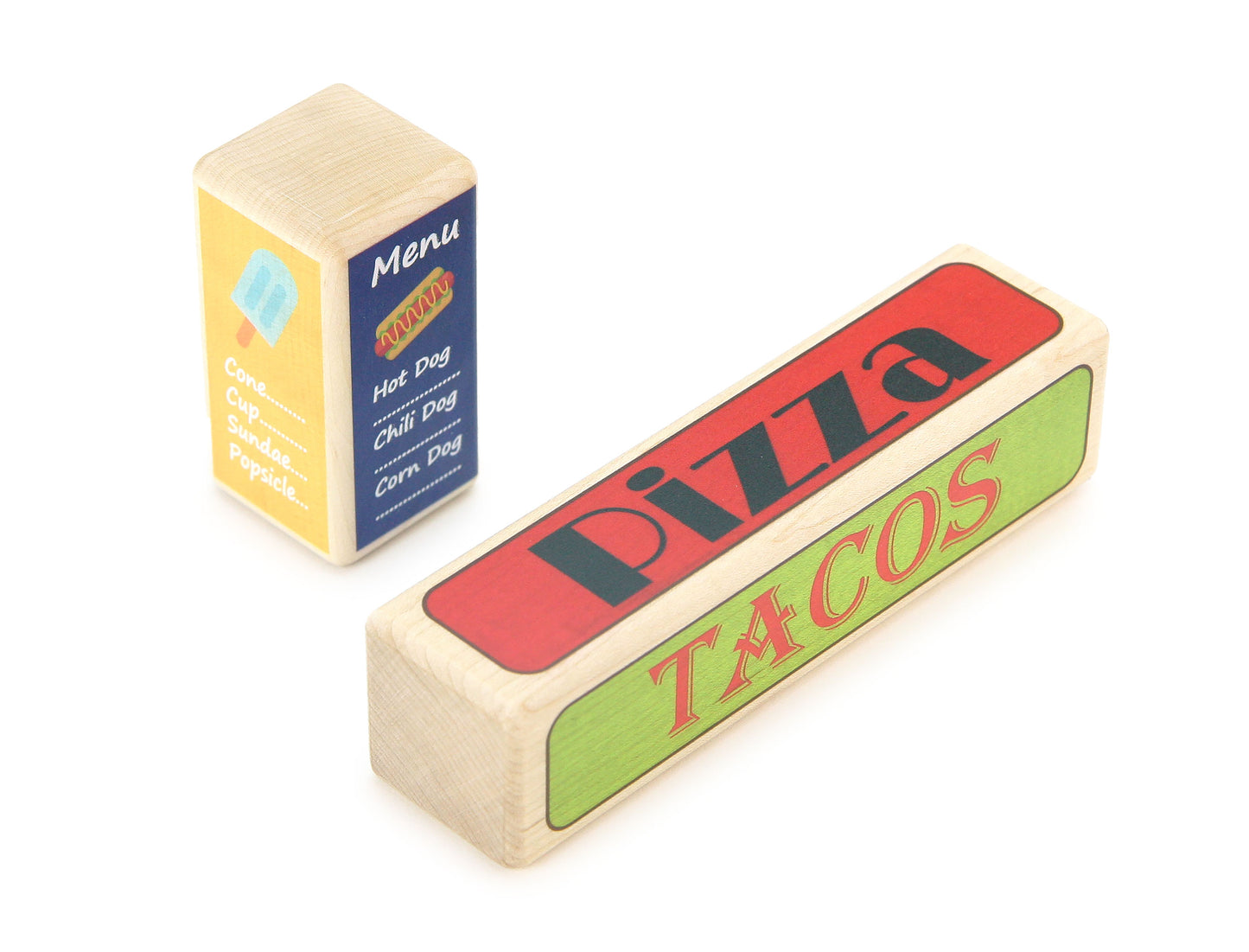 LIMITED! Food Truck 20 pc. Maple Building Block Set