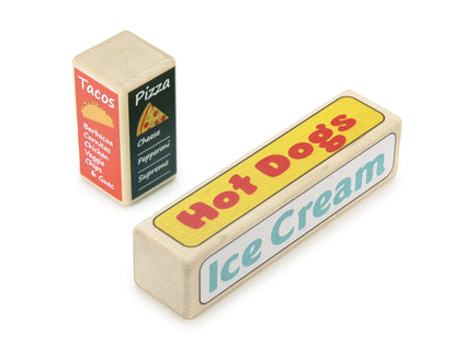 LIMITED! Food Truck 20 pc. Maple Building Block Set