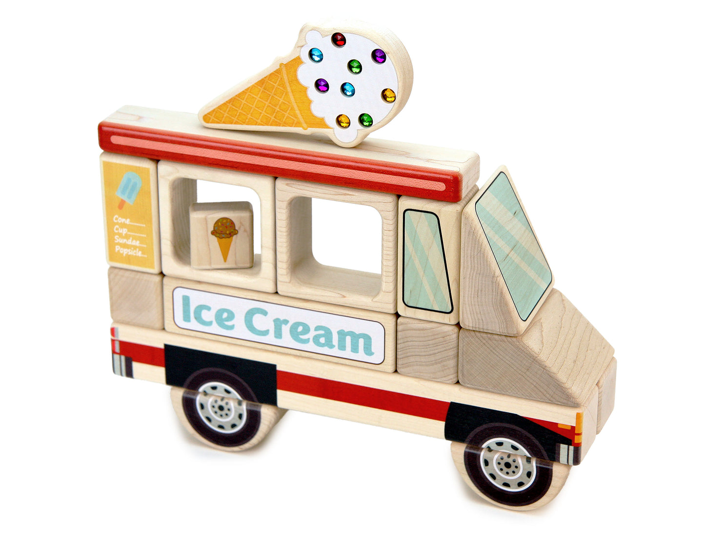 LIMITED! Ice Cream Cone - Food Shape Gem Block