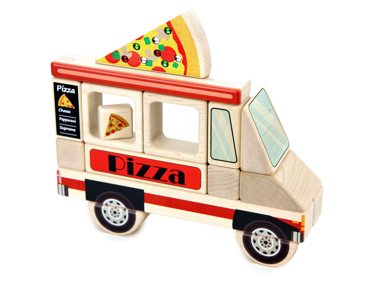 LIMITED! Pizza - Food Shape Gem Block