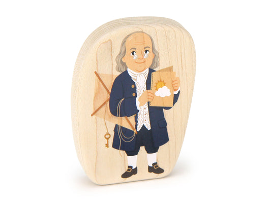 Ben Franklin - 3.25" Double-sided 1:24 Scale Maple Figure