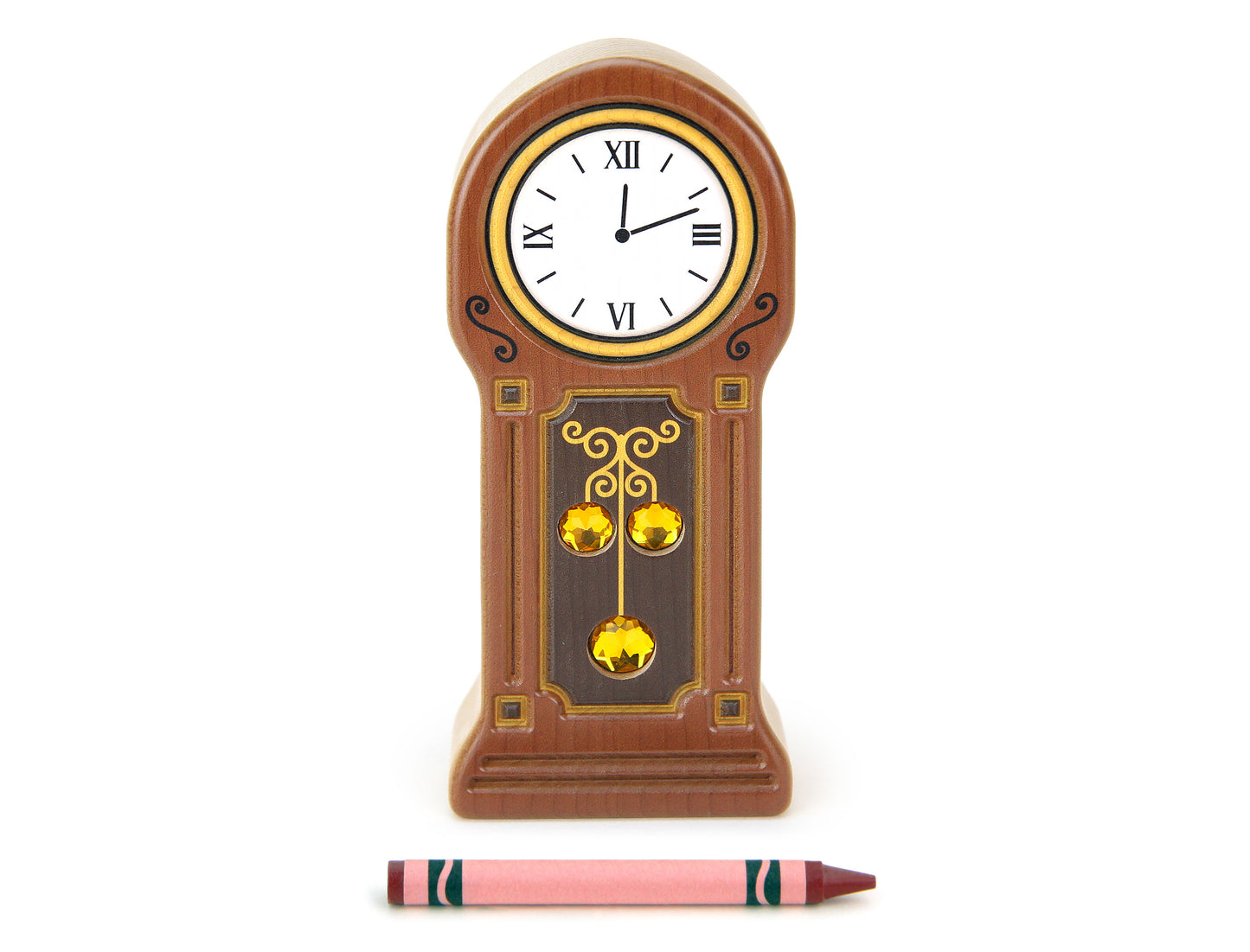 LIMITED! Grandfather Clock Carved Maple Gem Building Block
