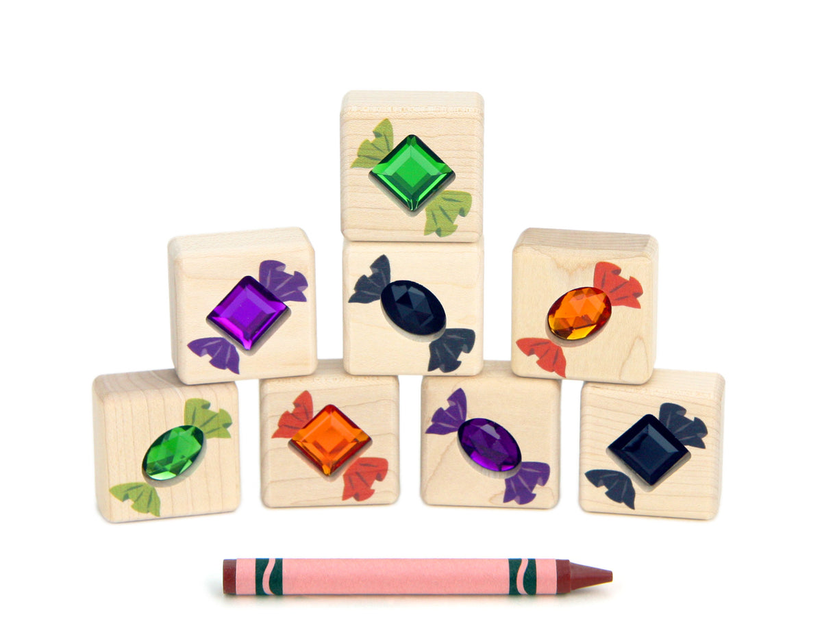 LIMITED! Halloween Candies 8 pc. Gem Block Set