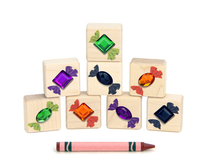LIMITED! Halloween Candies 8 pc. Gem Block Set