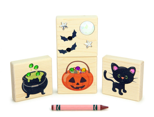 LIMITED! Halloween Night 4 pc. Gem Block Set