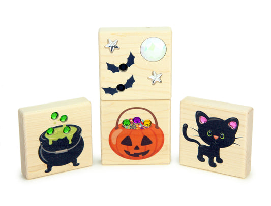LIMITED! Halloween Night 4 pc. Gem Block Set