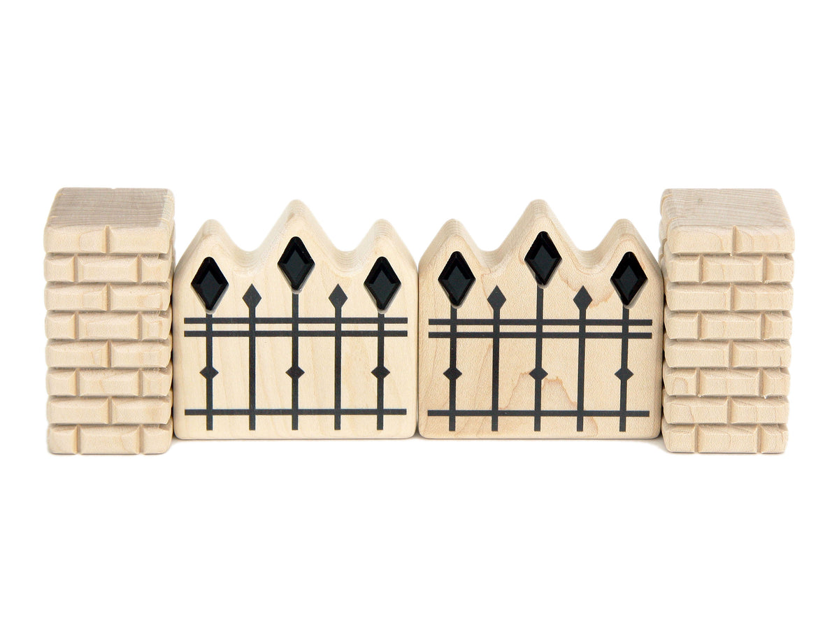 LIMITED! Spooky Fence 4 pc. Block Set