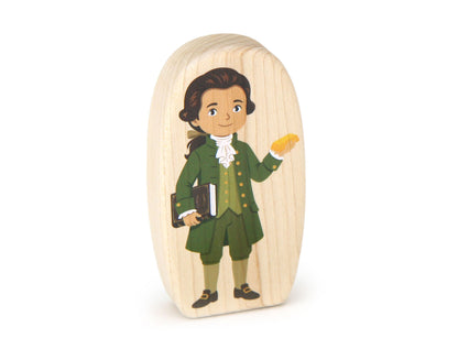 Alexander Hamilton - 3.25" Double-sided 1:24 Scale Maple Figure