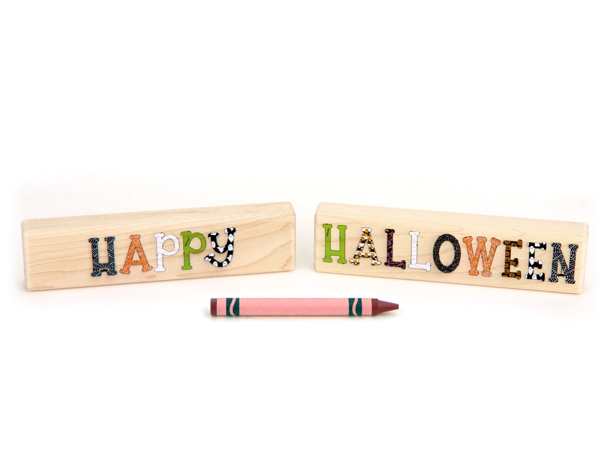 LIMITED! Happy Halloween 2 pc. Building Block Set
