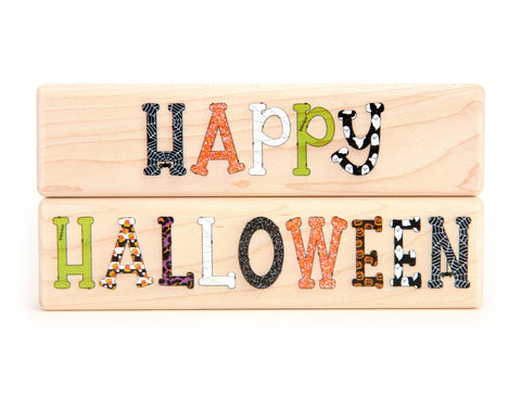 LIMITED! Happy Halloween 2 pc. Building Block Set