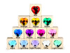 LIMITED! Choose-your-own Large Heart Gem Blocks