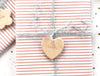 Heart Choose-your-own Gem Solid Maple Ornament