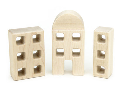 4 pc. Little Town Blocks Highrise Set