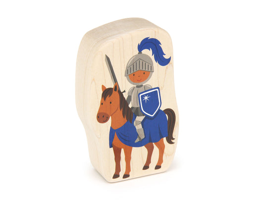 Blue Knight - Thick 5" Double-sided 1:24 Scale Maple Figure