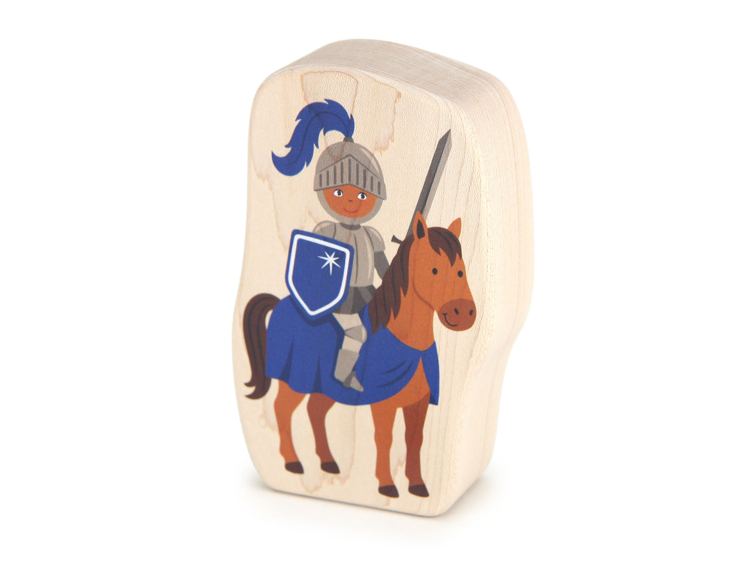 Blue Knight - Thick 5" Double-sided 1:24 Scale Maple Figure
