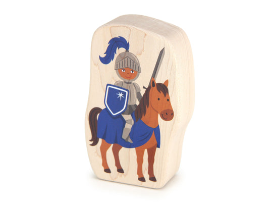 Blue Knight - Thick 5" Double-sided 1:24 Scale Maple Figure
