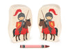 Red Knight - Thick 5" Double-sided 1:24 Scale Maple Figure