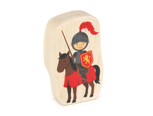 Red Knight - Thick 5" Double-sided 1:24 Scale Maple Figure
