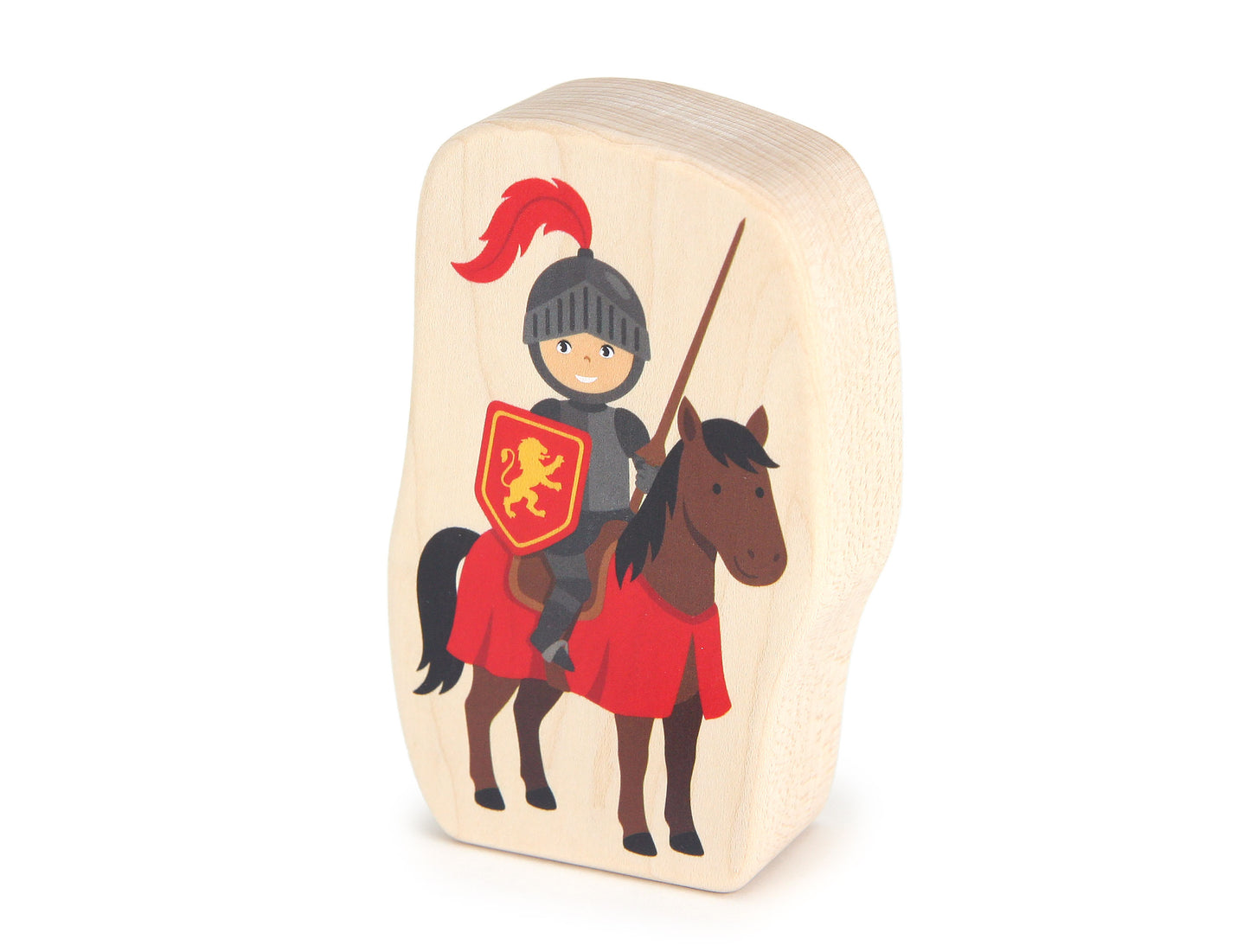 Red Knight - Thick 5" Double-sided 1:24 Scale Maple Figure