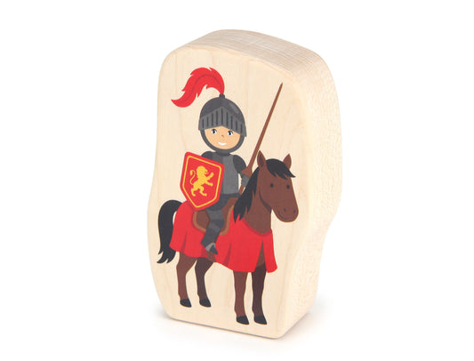 Red Knight - Thick 5" Double-sided 1:24 Scale Maple Figure