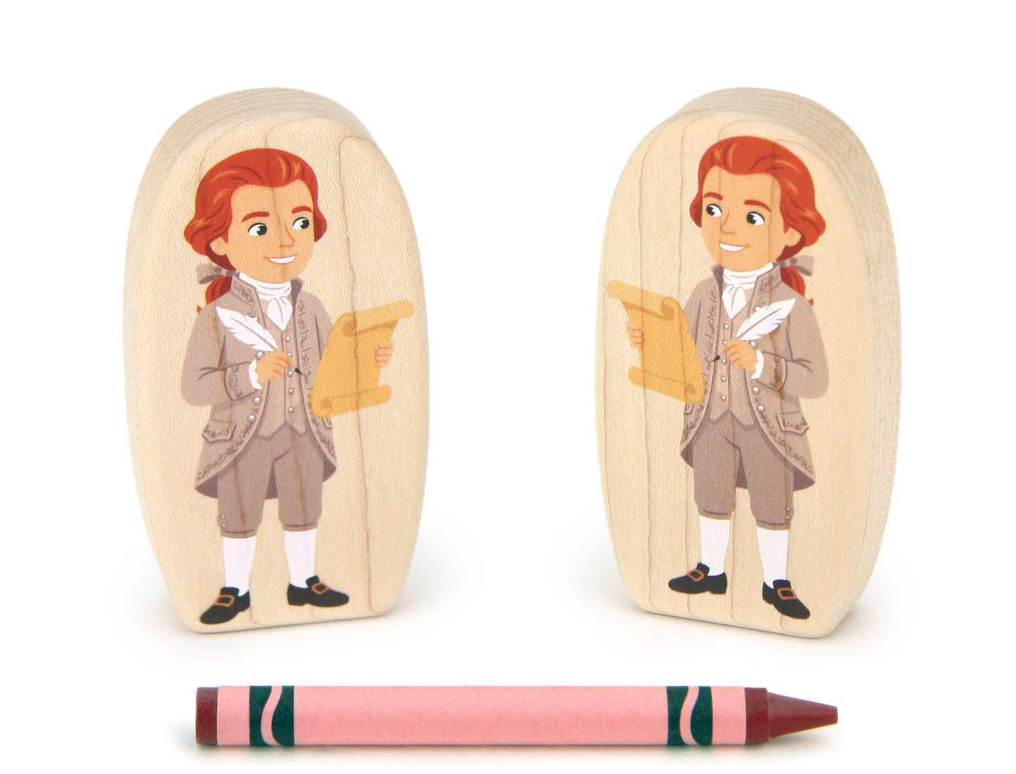 Thomas Jefferson - 3.25" Double-sided 1:24 Scale Maple Figure