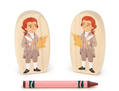 Thomas Jefferson - 3.25" Double-sided 1:24 Scale Maple Figure