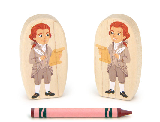 Thomas Jefferson - 3.25" Double-sided 1:24 Scale Maple Figure