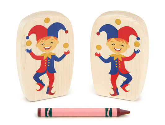 Jester - 3.75" Double-sided 1:24 Scale Maple Figure