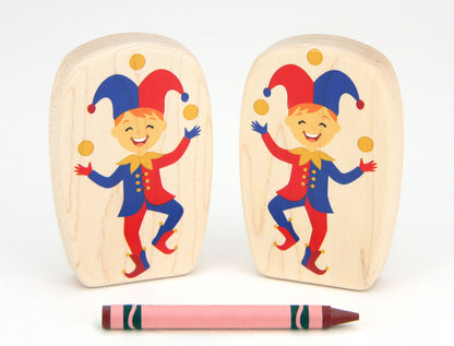 Jester - 3.75" Double-sided 1:24 Scale Maple Figure