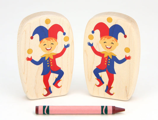 Jester - 3.75" Double-sided 1:24 Scale Maple Figure