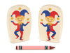 Jester - 3.75" Double-sided 1:24 Scale Maple Figure