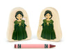 Juliet - 3.25" Double-sided 1:24 Scale Maple Figure