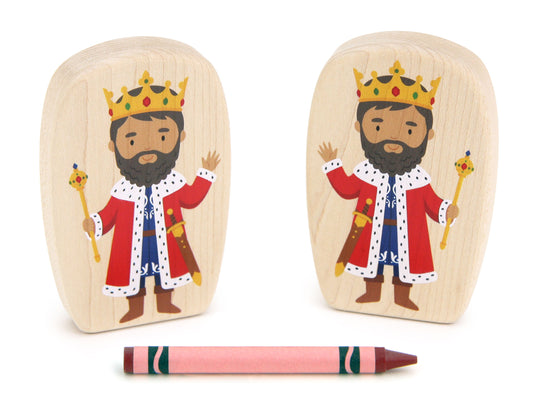King - 3.75" Double-sided 1:24 Scale Maple Figure