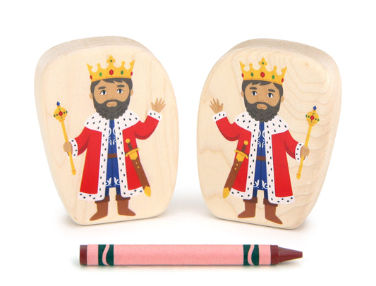 King - 3.75" Double-sided 1:24 Scale Maple Figure