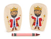 King - 3.75" Double-sided 1:24 Scale Maple Figure