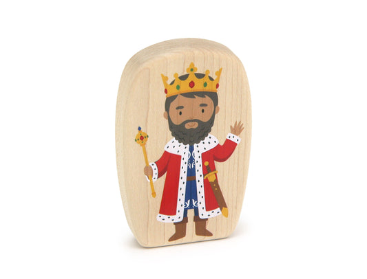 King - 3.75" Double-sided 1:24 Scale Maple Figure