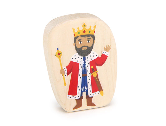 King - 3.75" Double-sided 1:24 Scale Maple Figure